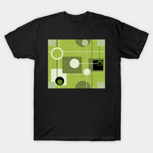 Orbs and Squares (green) T-Shirt